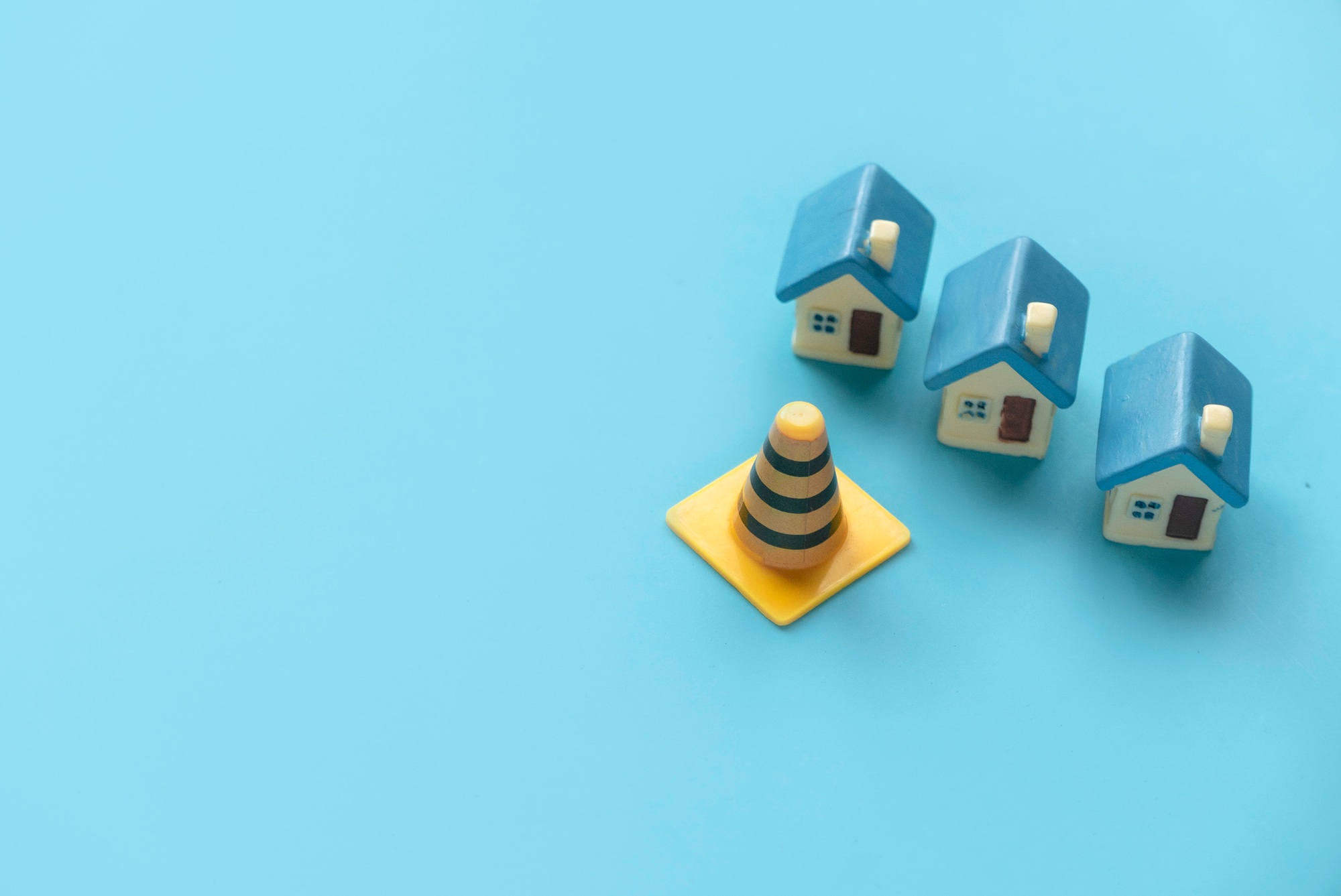 Concept of under construction or fixing for home, property or real estate.